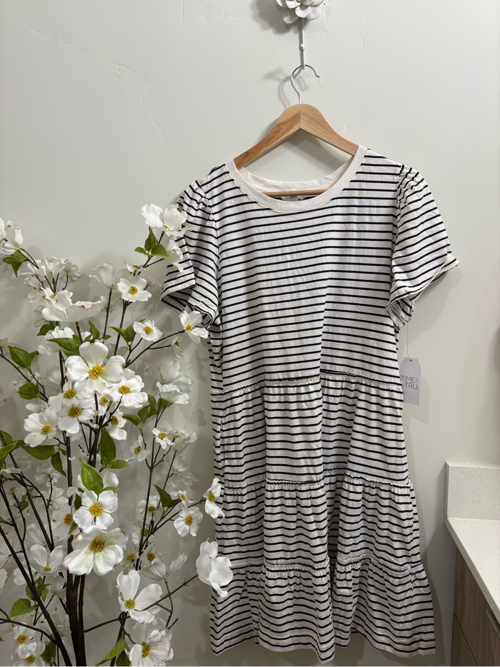Women’s Striped Tiered Dress